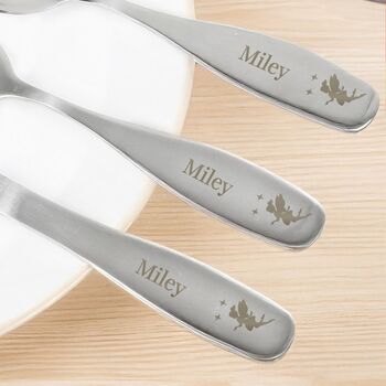 Personalised Three Piece Fairy Princess Cutlery Set, 2 of 3