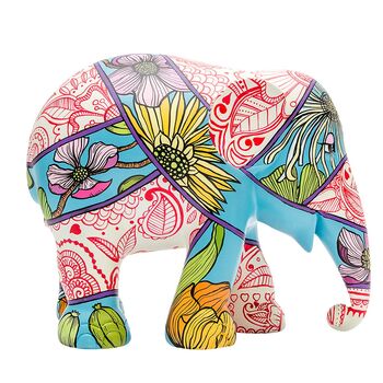 'Henna And Head Scarves' Hand Painted 15cm Elephant, 8 of 11