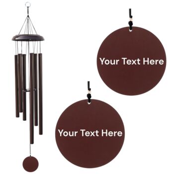 Personalised 30 Inch Bronze Wind Chime For Home Decoration, 2 of 11