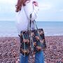 Reversible Cheetah Print Quilted Cotton Tote Bag, thumbnail 2 of 4