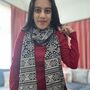Patola Print Mashru Cotton Silk Scarf, Indian Print, thumbnail 7 of 10