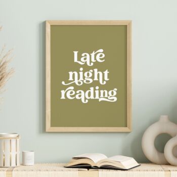 Book Quote Print Reading Gift, 3 of 4