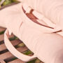 Blush Pink Padded Garden Mattress Cushion, thumbnail 5 of 6