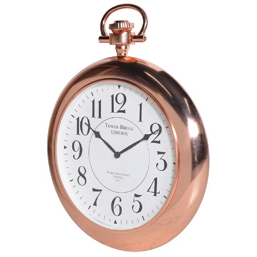 Copper Tower Bridge Wall Clock By The Orchard