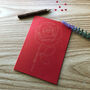 Personalised Red Rose Gold Foil Birthday Card, thumbnail 5 of 8