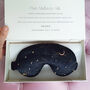 Mulberry Silk Sleep Mask Gift Box Star And Moon Luxury, thumbnail 1 of 6