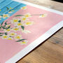 Flowers And Lemons Wall Art | Hand Painted Botanical Still Life Print, thumbnail 2 of 11