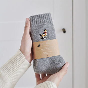 Cat Socks – Wool Unisex Socks For Cat Lovers, 3 of 12