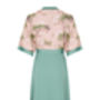 Special Occasion Wrap Dress In Crepe And Cloudpine Silk, thumbnail 4 of 4