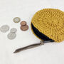 Fair Trade Crochet Wool Circular Spiral Coin Purse, thumbnail 5 of 9