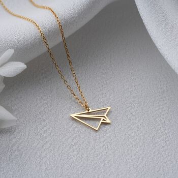 'Ready For Adventure' Paper Plane Necklace, 8 of 10
