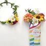Children's Flower Party Floral Crowns And Bouquet Kit, thumbnail 5 of 8