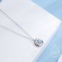 Sterling Silver Blue Opal Moon And Starburst Pendant Necklace, thumbnail 1 of 11
