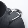 Black Espresso Cup With Silver Or Gold Handle, thumbnail 4 of 5