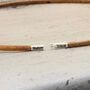 Personalised 3mm Cork Necklace With Sterling Silver Clasp, thumbnail 3 of 8