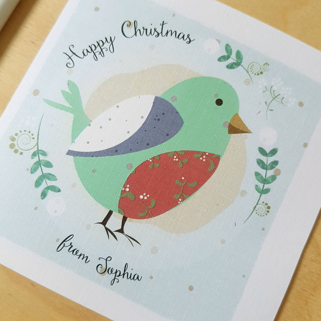 Christmas Mini Cards Robin