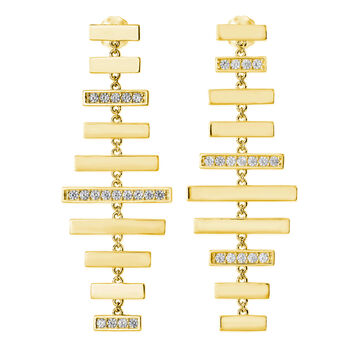 Wind Chime Earrings In Gold Vermeil, 2 of 5