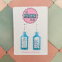 Gin Bottle Glitter Resin Earrings, thumbnail 1 of 4