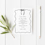 The Knot Personalised Wedding Invitations Set Of 10 With Envelopes, thumbnail 2 of 2