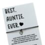 Best Auntie Ever Wish Bracelet | Gift For Auntie, thumbnail 4 of 7