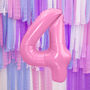 Pink Any Age Foil Number Birthday Balloon, thumbnail 3 of 10
