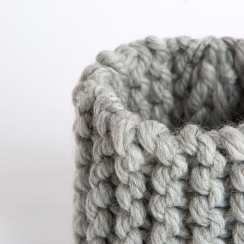 Mini Basket Beginner Knitting Kit, 5 of 8