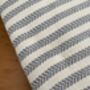 Grey Striped Design Cotton Bedspread, thumbnail 5 of 10