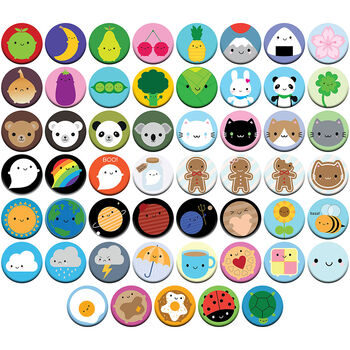 Assorted Kawaii Badges For Party Bags, 2 of 4