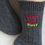 Men’s Personalised Thick Warm Fun Bamboo Socks Gift, thumbnail 8 of 8