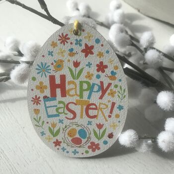 Personalised Happy Easter Egg Decoration, 4 of 6