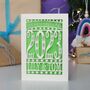 Our First Christmas 2023 Personalised Papercut Card, thumbnail 7 of 11