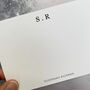 Personalised Monogram Correspondence Cards, thumbnail 6 of 8