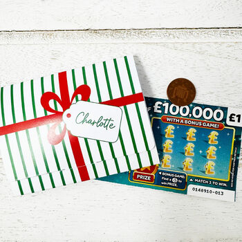 Personalised Christmas Lottery Wallet, 5 of 6