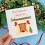 Christmas Fireplace Greetings Card, thumbnail 1 of 6