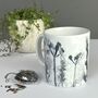 Personalised Mug With Handmade Grasslands Print, thumbnail 10 of 12