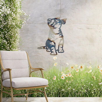 Kitten With Butterfly Wall Art Perfect Gift For Garden And Cat Lovers, 9 of 10