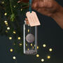 Personalised Moon Hanging Christmas Bauble, thumbnail 4 of 7