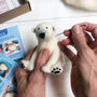 Needle Felting Kit, Polar Bear, thumbnail 5 of 11