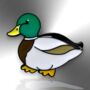 Mallard Duck Animal Enamel Pin Badge, thumbnail 3 of 8