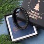 Personalised Christmas Lava Stone Bracelet For Men, thumbnail 5 of 10