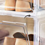 Six Stackable White Shoe Boxes Storage Organisers, thumbnail 7 of 8