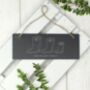 Personalised Welly Boot Family Hanging Slate Plaque, thumbnail 3 of 4