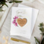 Luxury Geometric Orchid Foil Save The Date Magnets, thumbnail 4 of 9