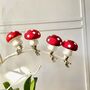 Christmas Clip On Mushroom Decoration Set, thumbnail 1 of 4