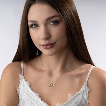 Personalised 'Lioness' Football Name Necklace, 5 of 9