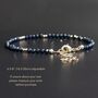 Skinny Dark Sapphire Bracelet, thumbnail 5 of 9