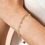 Stainless Steel Butterfly Chain Bracelet In Gold Plating, thumbnail 1 of 5