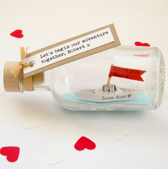 Personalised Love Boat Anniversary Or Wedding Gift, 12 of 12