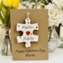 Personalised Valentines Card Missing Piece Jigsaw, thumbnail 1 of 8