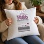 Personalised 40th Birthday Gift Cushion, thumbnail 4 of 11